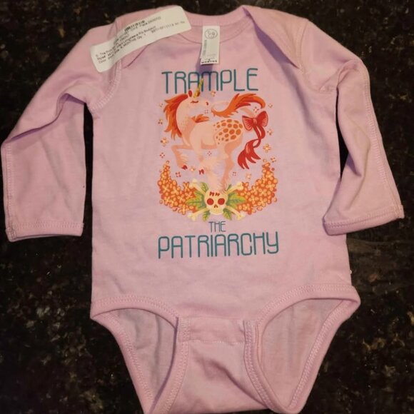 Custom 6 Month Feminist Onesies